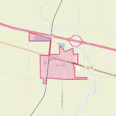 Map of Mansfield