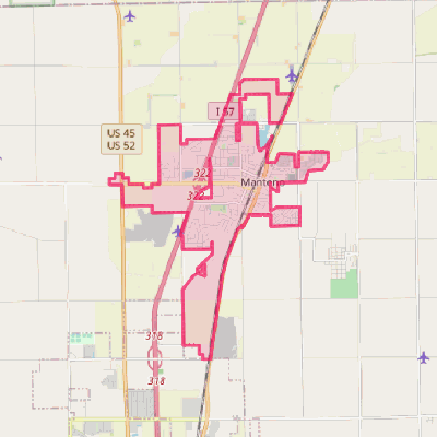 Map of Manteno