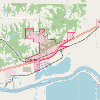 Map of Mapleton