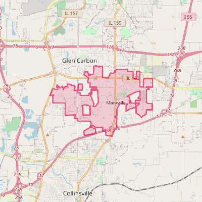 Map of Maryville