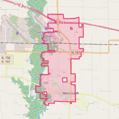 Map of Mascoutah