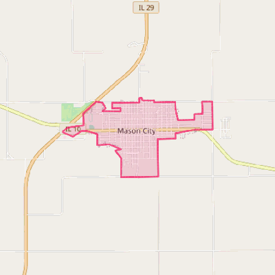 Map of Mason City