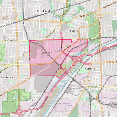 Map of McCook