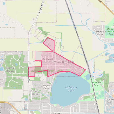 Map of McCullom Lake