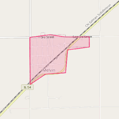 Map of Melvin