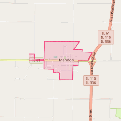 Map of Mendon