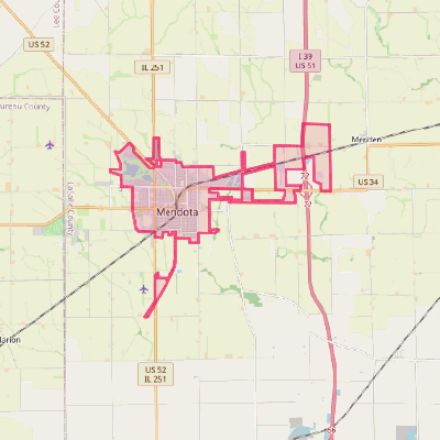 Map of Mendota