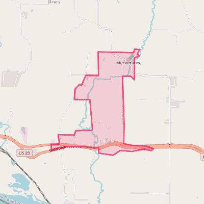 Map of Menominee