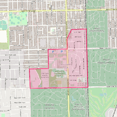 Map of Merrionette Park