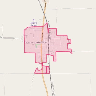 Map of Milford