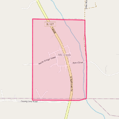 Map of Mill Creek