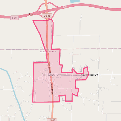 Map of Mill Shoals