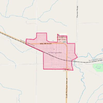 Map of Milledgeville