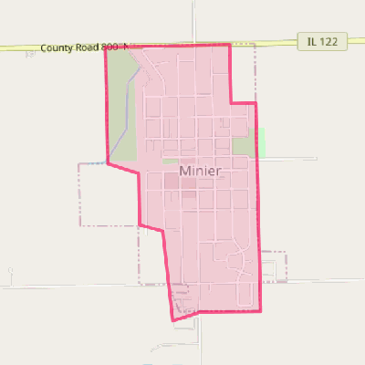 Map of Minier