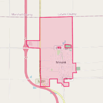 Map of Minonk