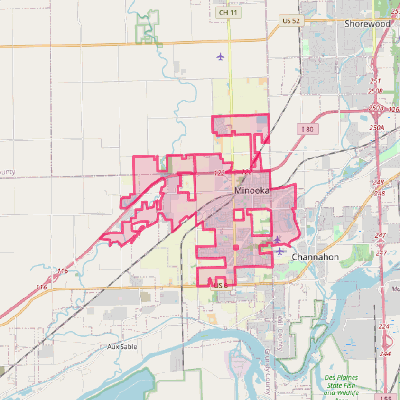 Map of Minooka