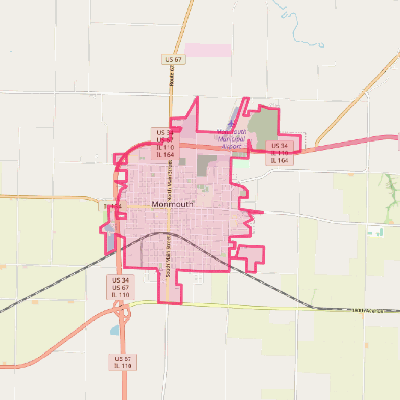 Map of Monmouth