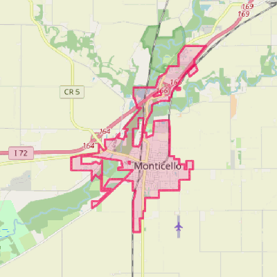 Map of Monticello