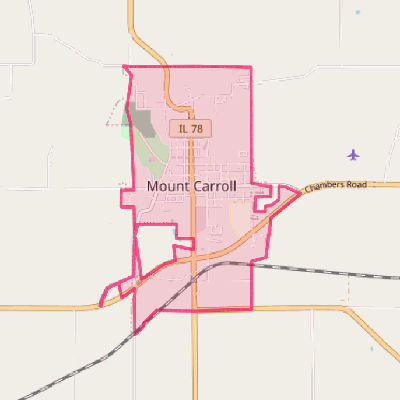 Map of Mount Carroll
