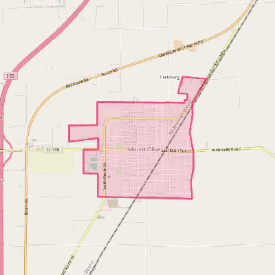 Map of Mount Olive