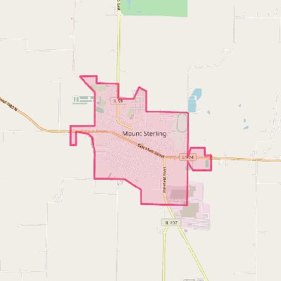 Map of Mount Sterling