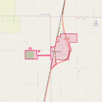 Map of Moweaqua