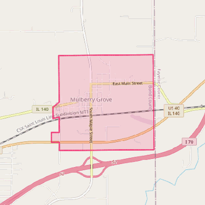 Map of Mulberry Grove