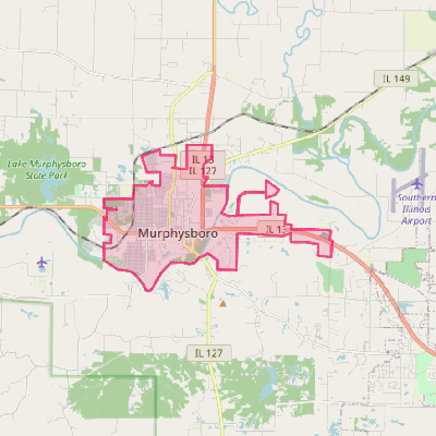 Map of Murphysboro
