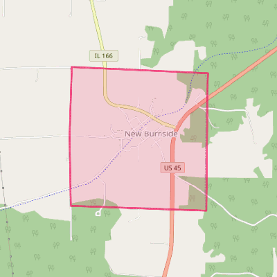 Map of New Burnside