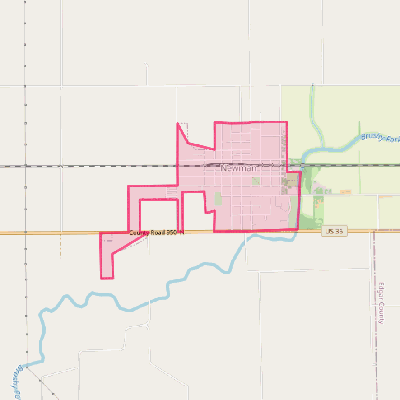 Map of Newman