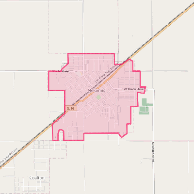 Map of Nokomis