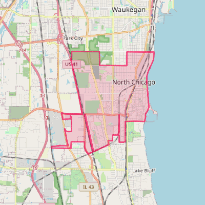 Map of North Chicago