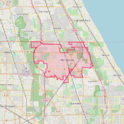 Map of Northbrook