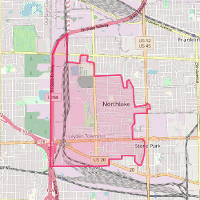 Map of Northlake