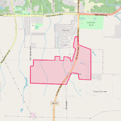 Map of Oak Grove