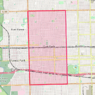 Map of Oak Park