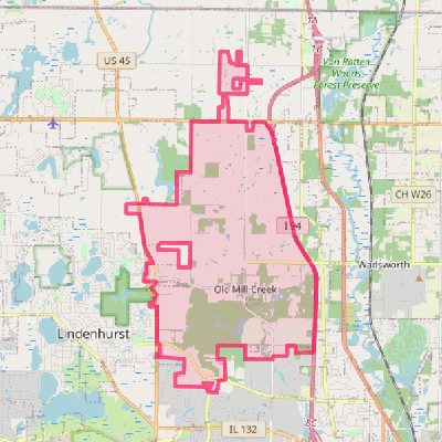 Map of Old Mill Creek