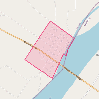 Map of Old Shawneetown