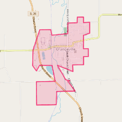 Map of Orangeville