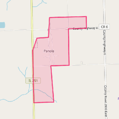 Map of Panola