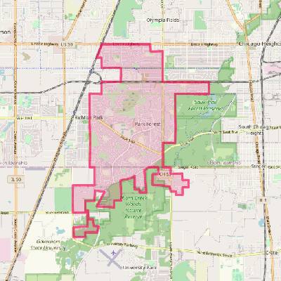 Map of Park Forest