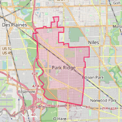 Map of Park Ridge