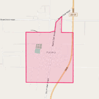 Map of Patoka