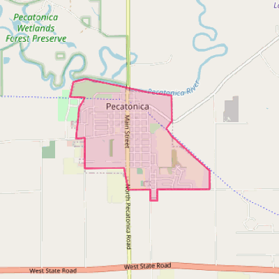 Map of Pecatonica