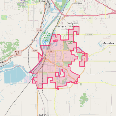 Map of Pekin