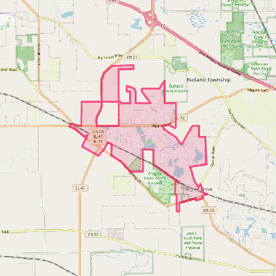 Map of Pingree Grove