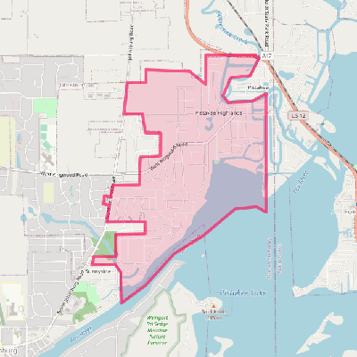 Map of Pistakee Highlands