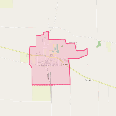 Map of Pleasant Plains