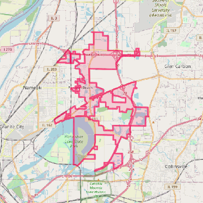 Map of Pontoon Beach