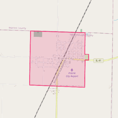 Map of Prairie City